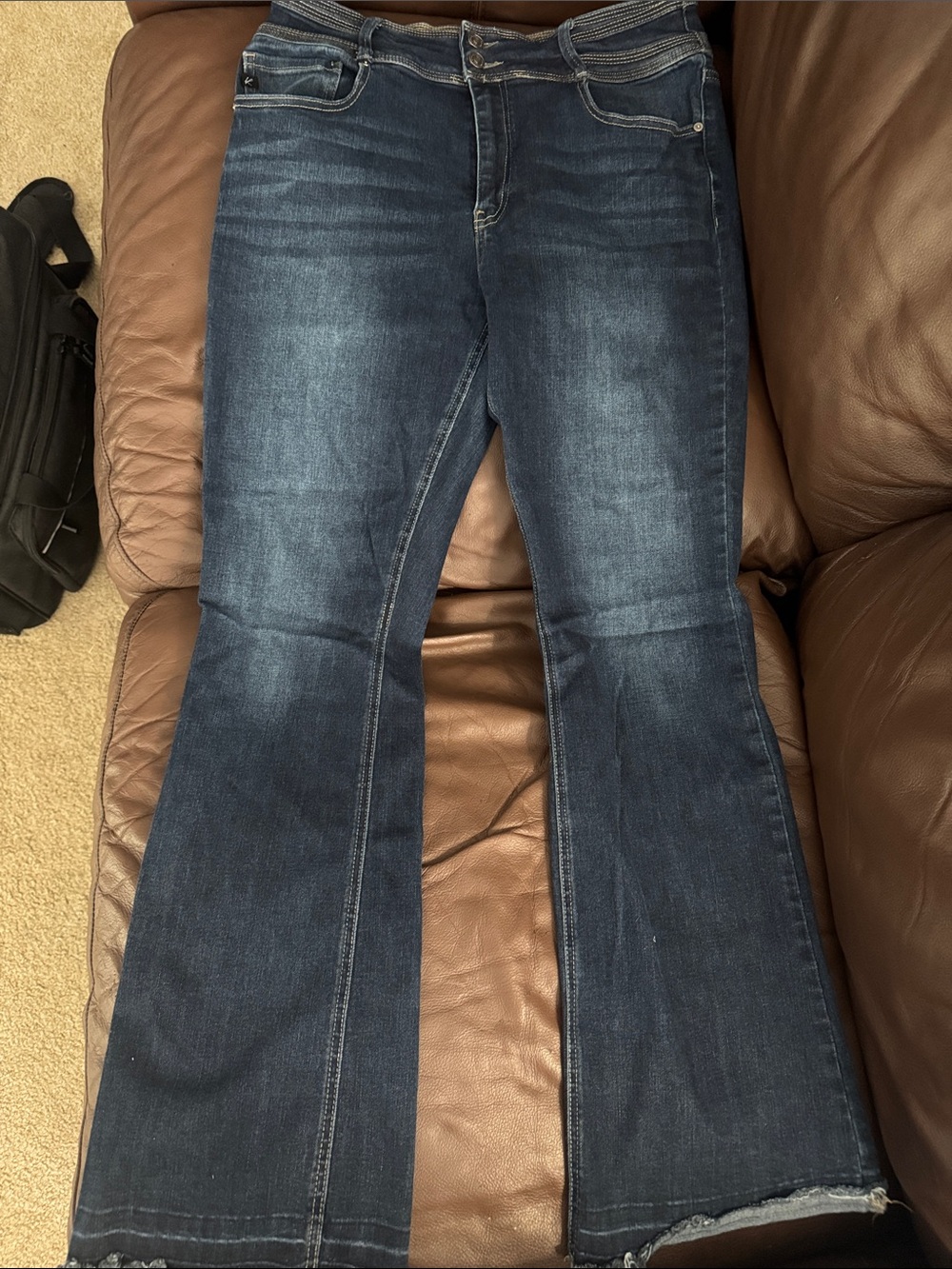 KanCan Dark Blue Flare Jeans
